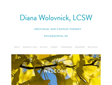 Tablet Screenshot of dianawolovnick.com